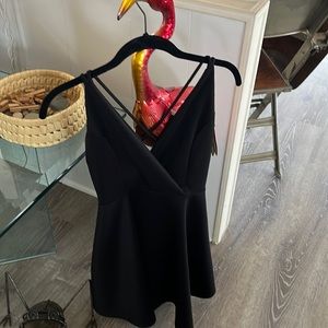 Black Charolette russe dress.